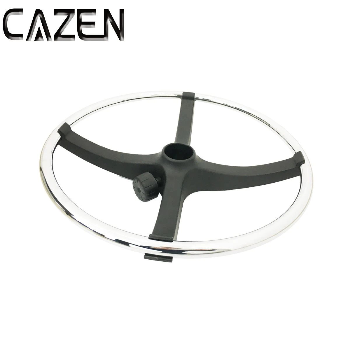 Adjustable Nylon Footrest with Chrome Ring